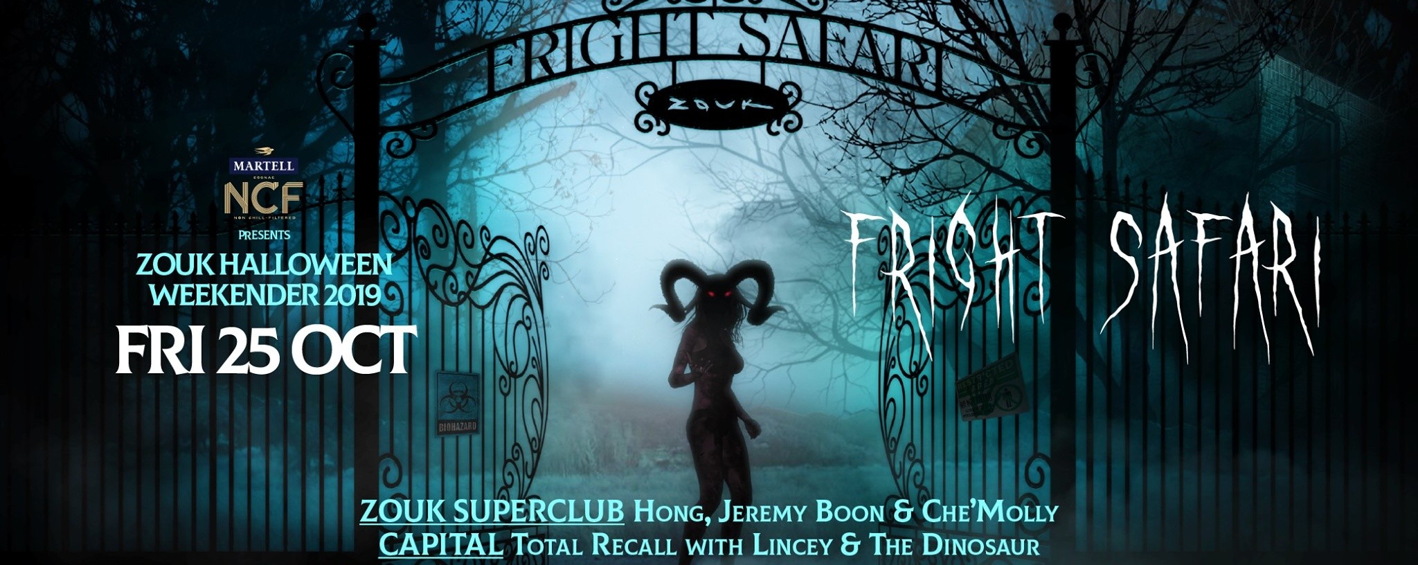 MARTELL NCF PRESENTS FRIGHT SAFARI FT. TOTAL RECALL WITH LINCEY & THE DINOSAUR